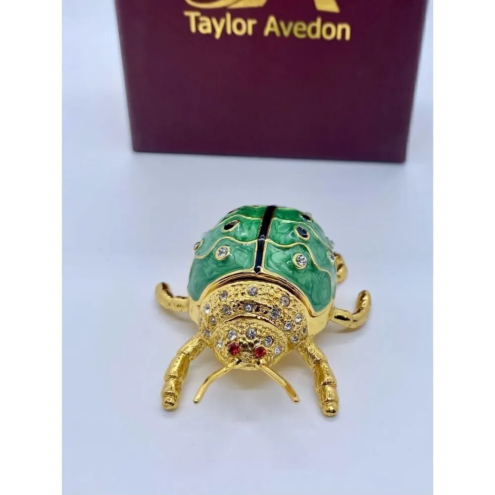 Taylor Avedon Lady Bug Jewelry/Trinket Box